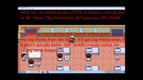 pokemon ruby exp share